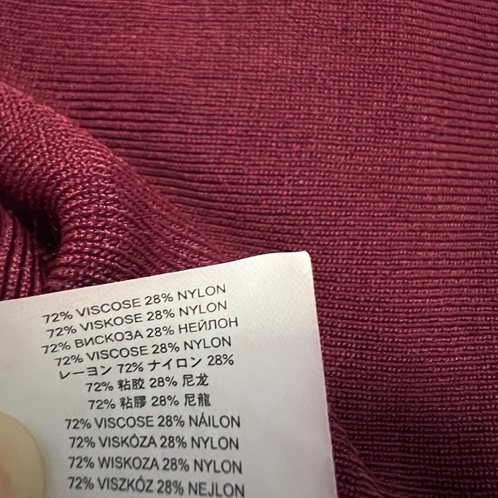 Michael Michael Kors Red Burgundy Sleeveless Mock Turtleneck Cutout Top‎ - Picture 7 of 10